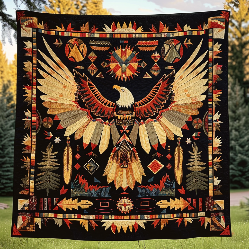 Feather Heritage Quilted Blanket