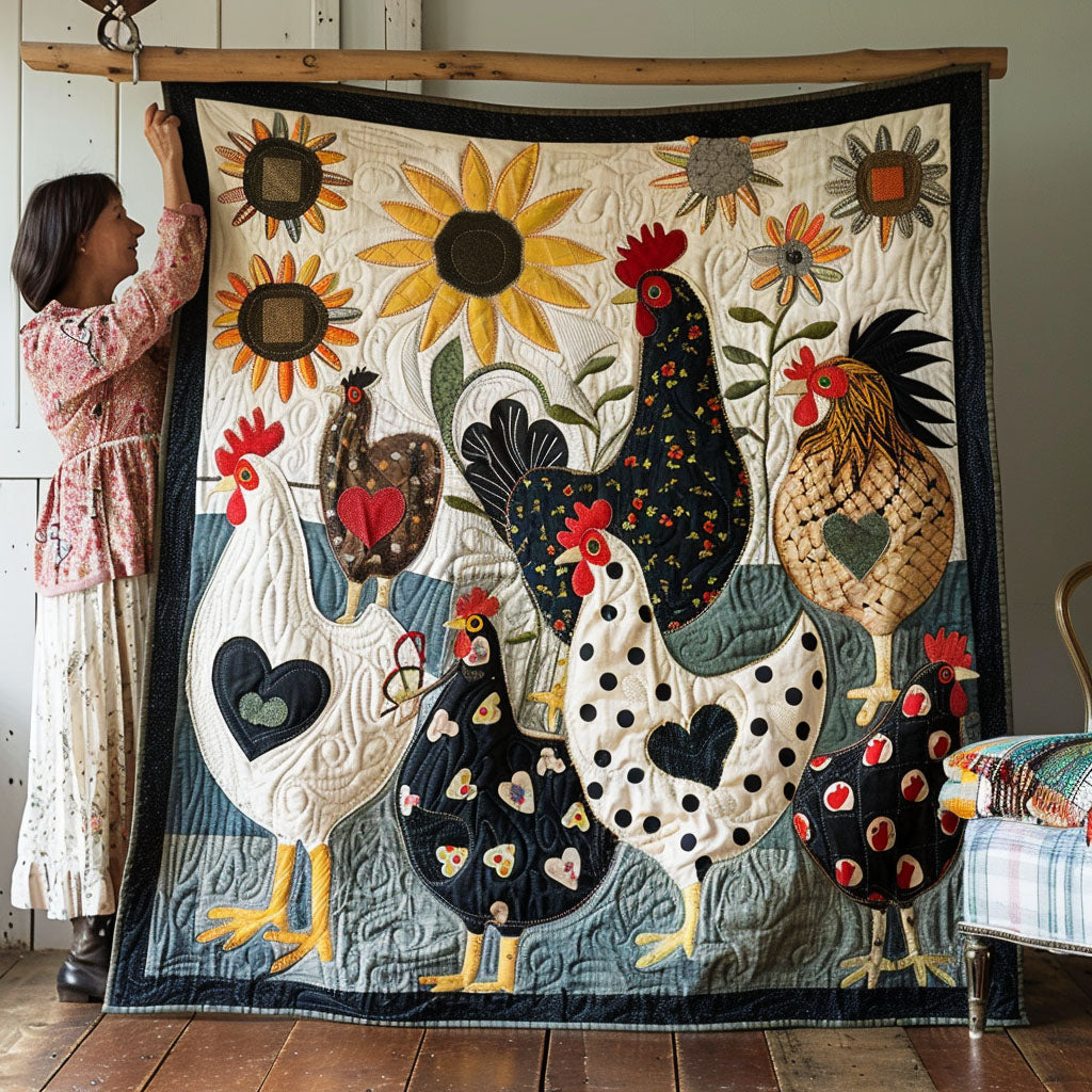 Feathered Fields Quilted Blanket