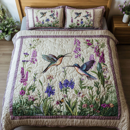 Feathered Flash 3-Piece Quilted Bedding Set