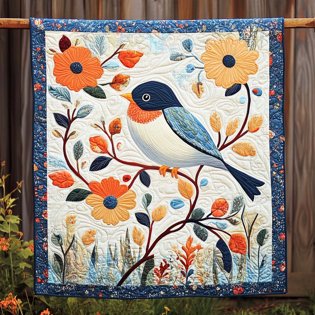 Feathered Flight Quilted Blanket