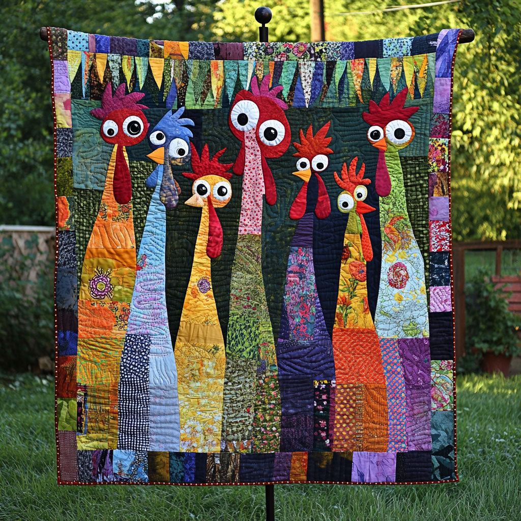 Feathered Friends Quilted Blanket