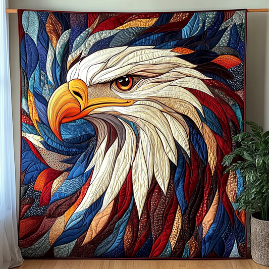 Feathered Glory Quilted Blanket