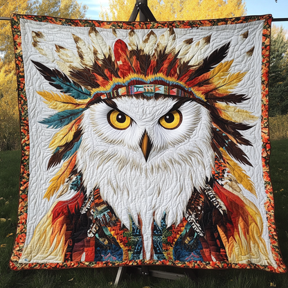 Feathered Spirit Quilted Blanket