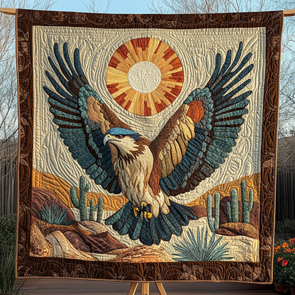 Feathered Vigil Quilted Blanket