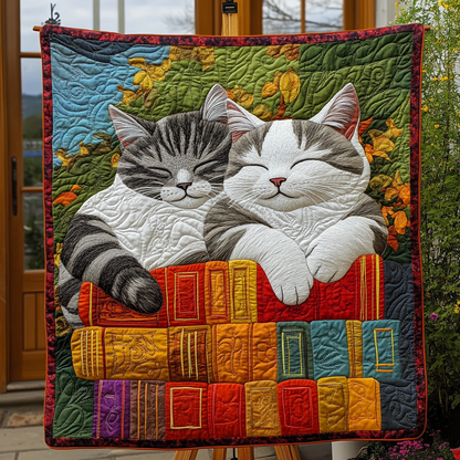 Feline Fancy Quilted Blanket