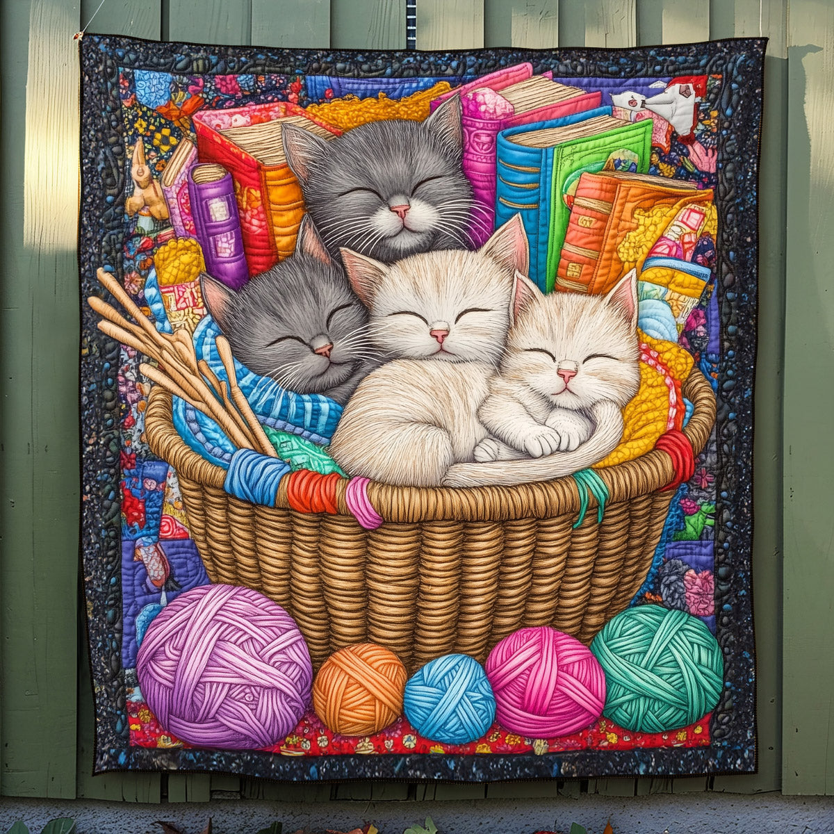 Feline Nap Time Quilted Blanket