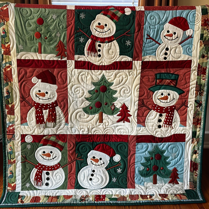 Festive Christmas Quilted Blanket