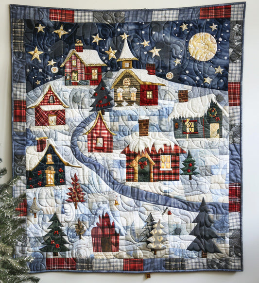 Festive Noel Quilted Blanket