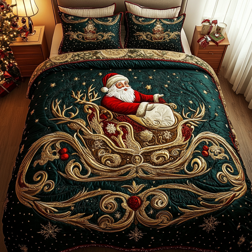 Festive Cheer 3-Piece Quilted Bedding Set