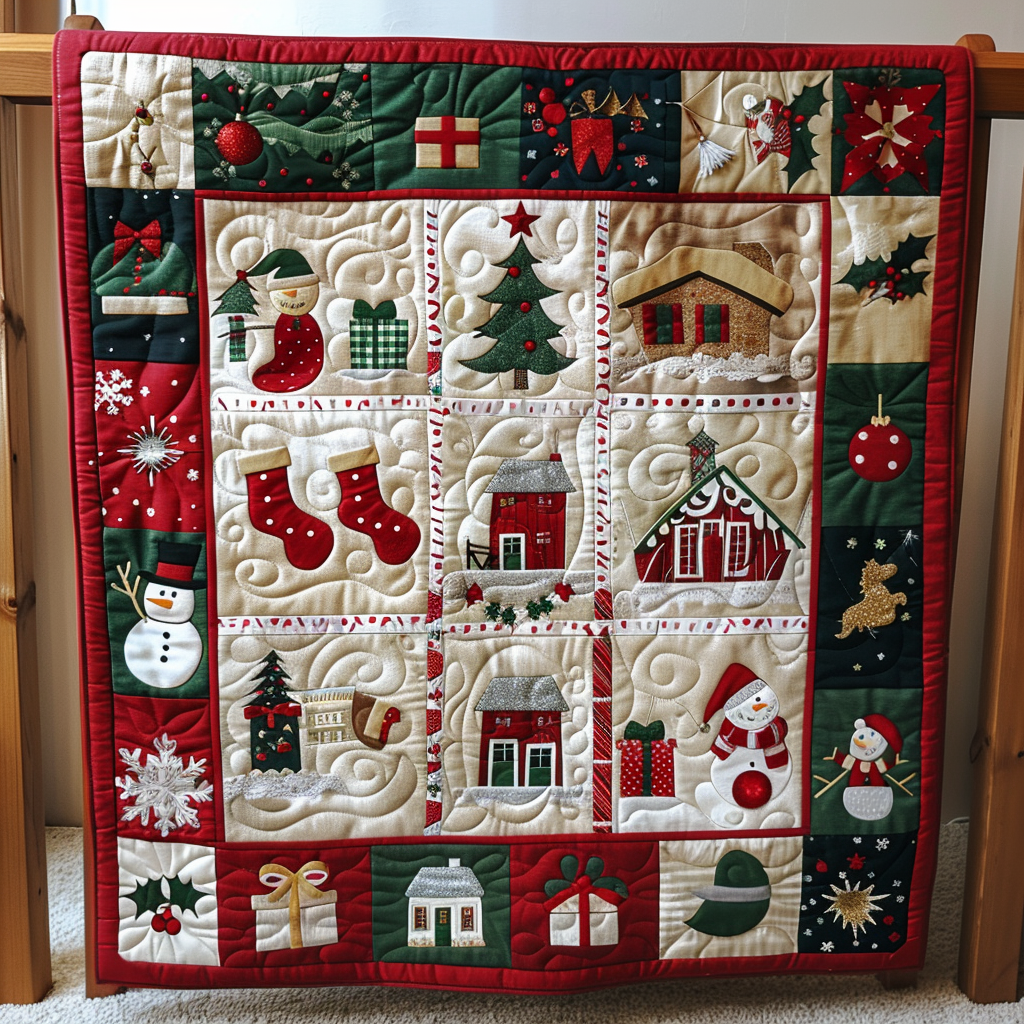 X-mas Quilted Blanket