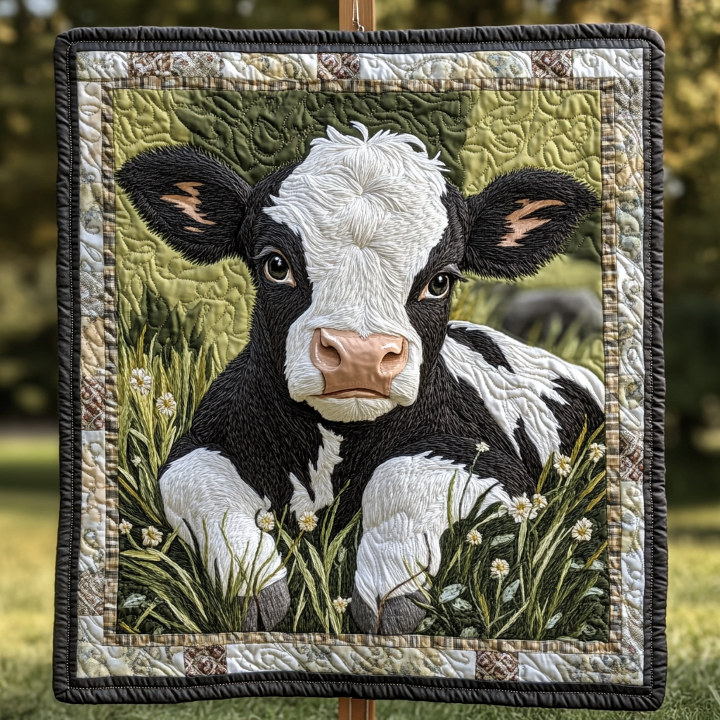 Field Whimsy Quilted Blanket