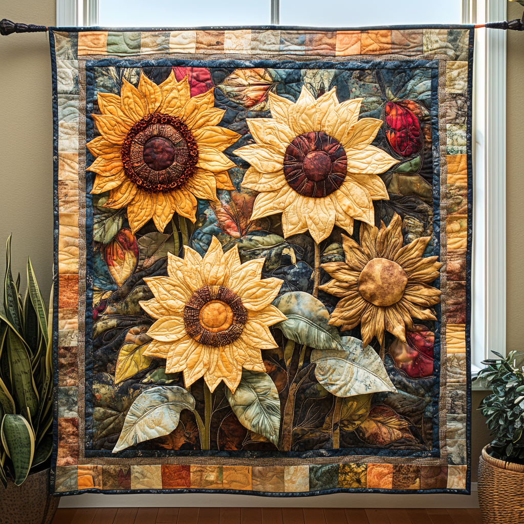 Field of Joy Quilted Blanket
