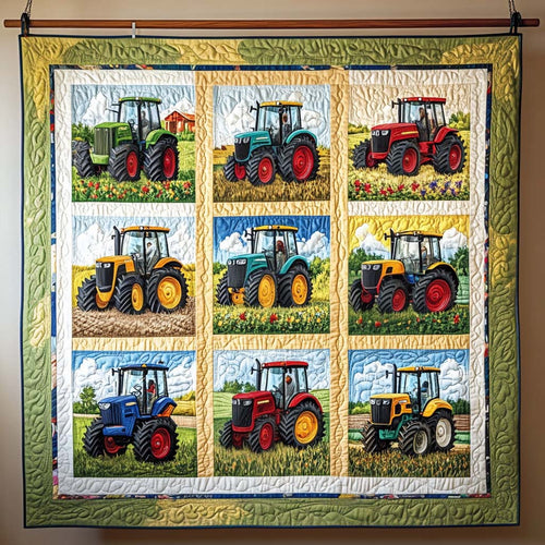 Fields Of Power Quilted Blanket