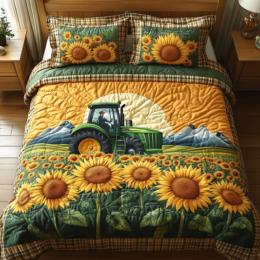 Fields of Gold 3-Piece Quilted Bedding Set