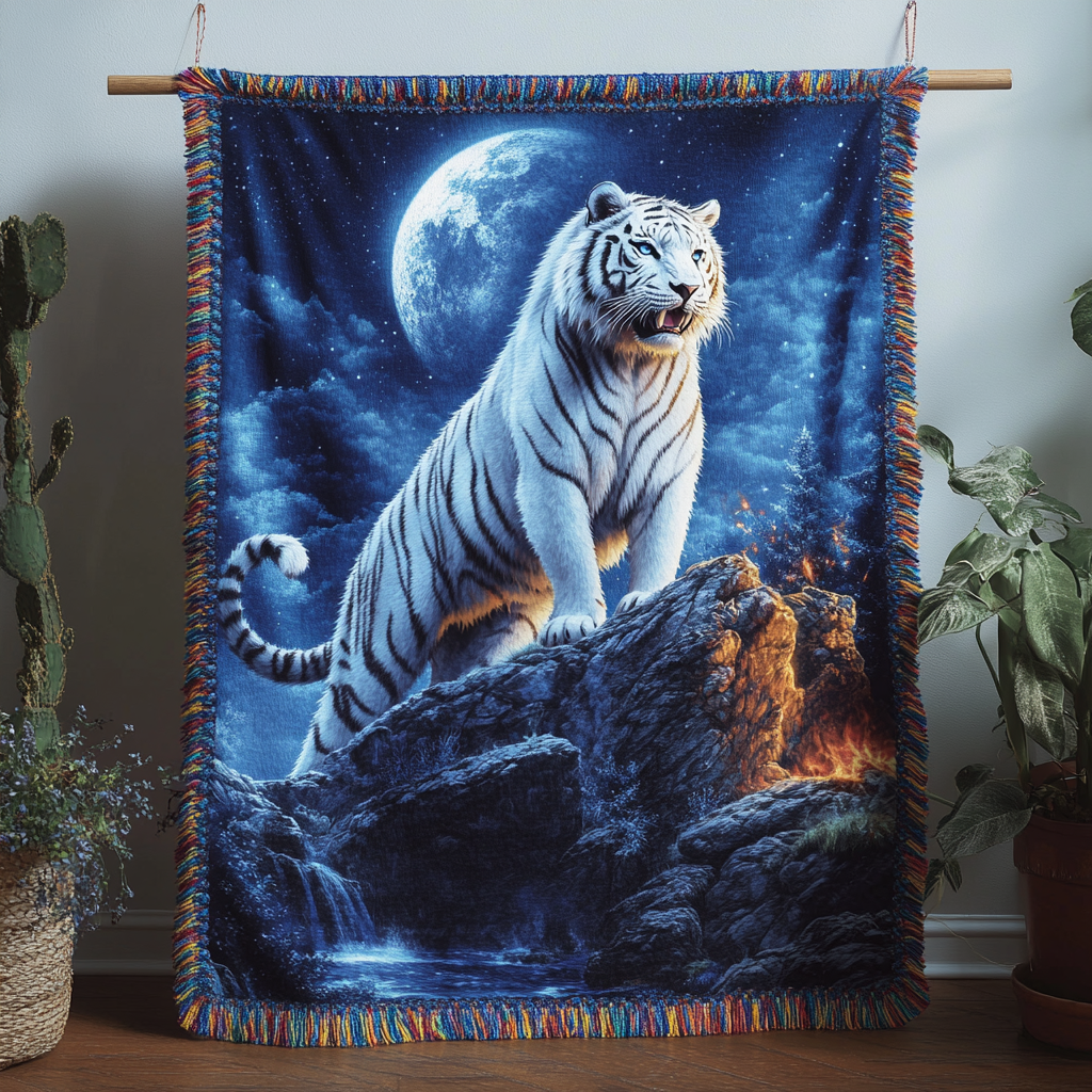 Fierce Elegance Woven Throw Blanket