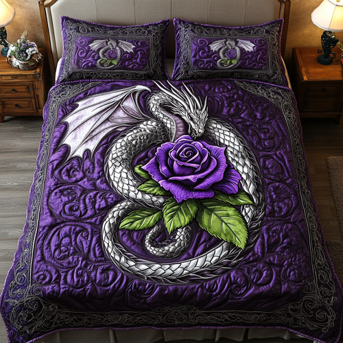 Fire Wings 3-Piece Quilted Bedding Set