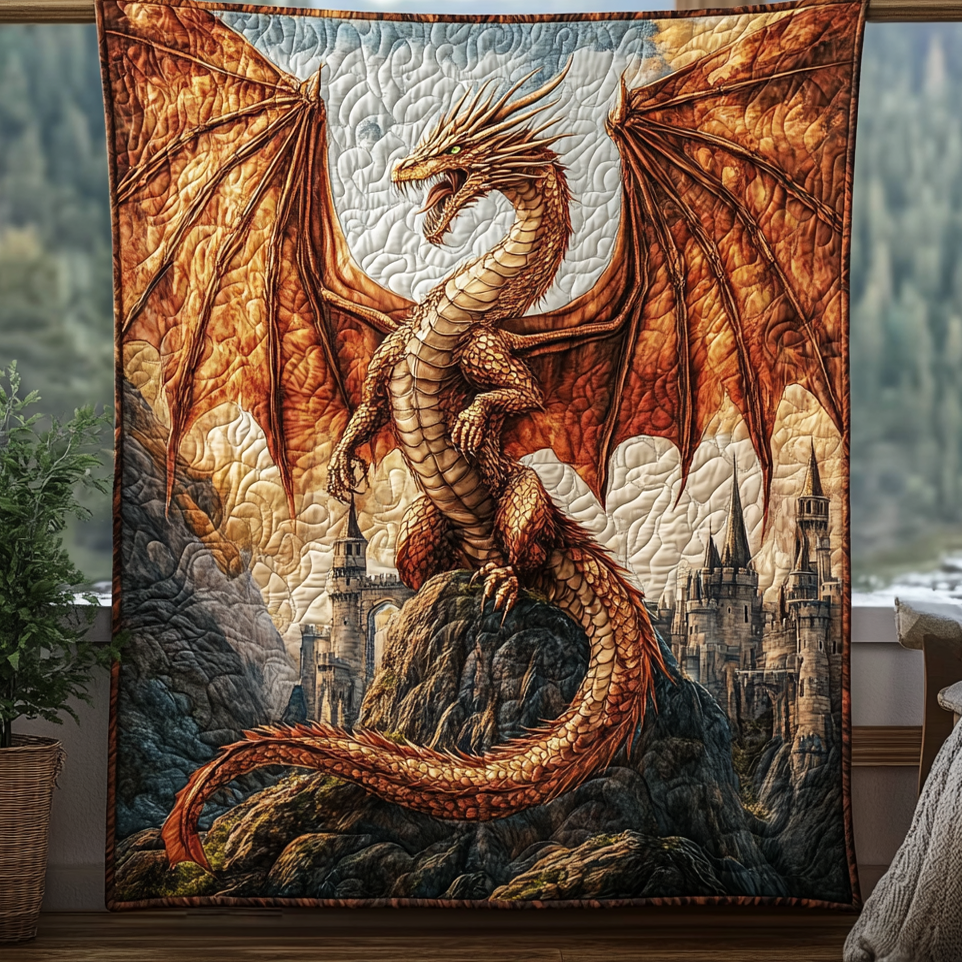 Firekeeper Beast Quilted Blanket