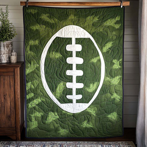 First Down Frenzy Quilted Blanket