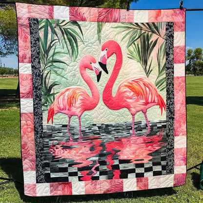 Flamingo Quilted Blanket