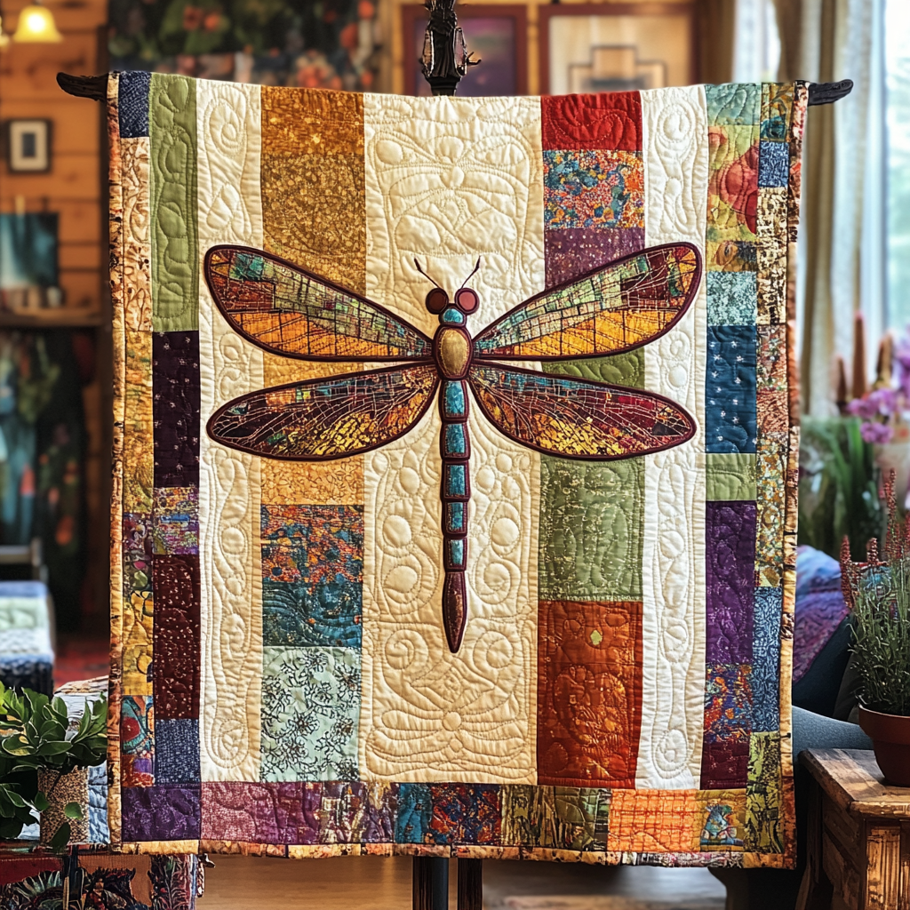 Flight of Grace Quilted Blanket