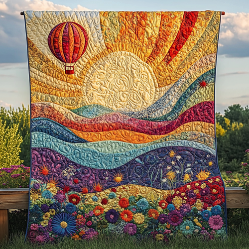 Floating Horizons Quilted Blanket