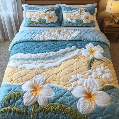 Floral Breeze 3-Piece Quilted Bedding Set