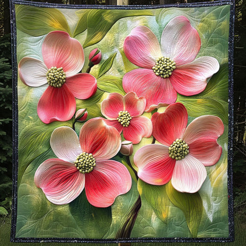 Floral Elegance Quilted Blanket