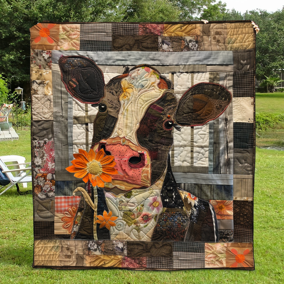 Floral Farmhouse Quilted Blanket