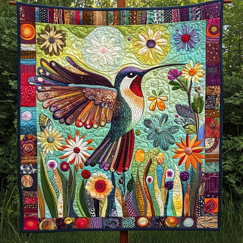 Floral Flurry Quilted Blanket