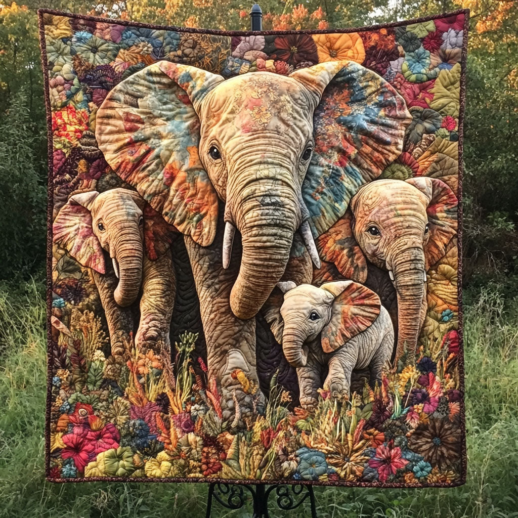 Floral Giants Quilted Blanket