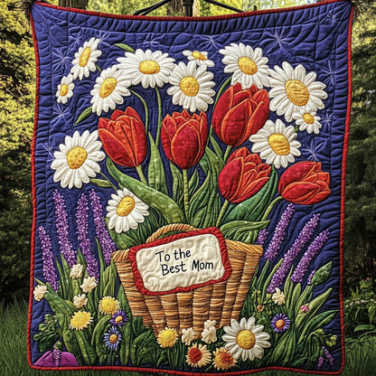 Floral Heart Quilted Blanket