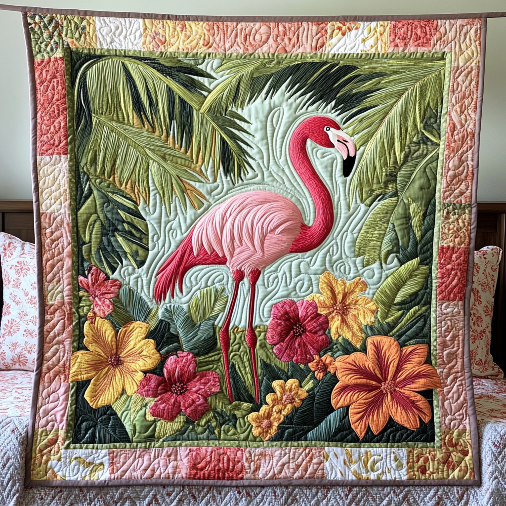 Floral Paradise Quilted Blanket