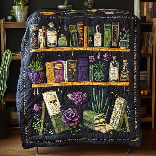 Floral Wisdom Quilted Blanket