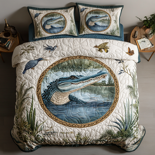 Florida Wild 3-Piece Quilted Bedding Set