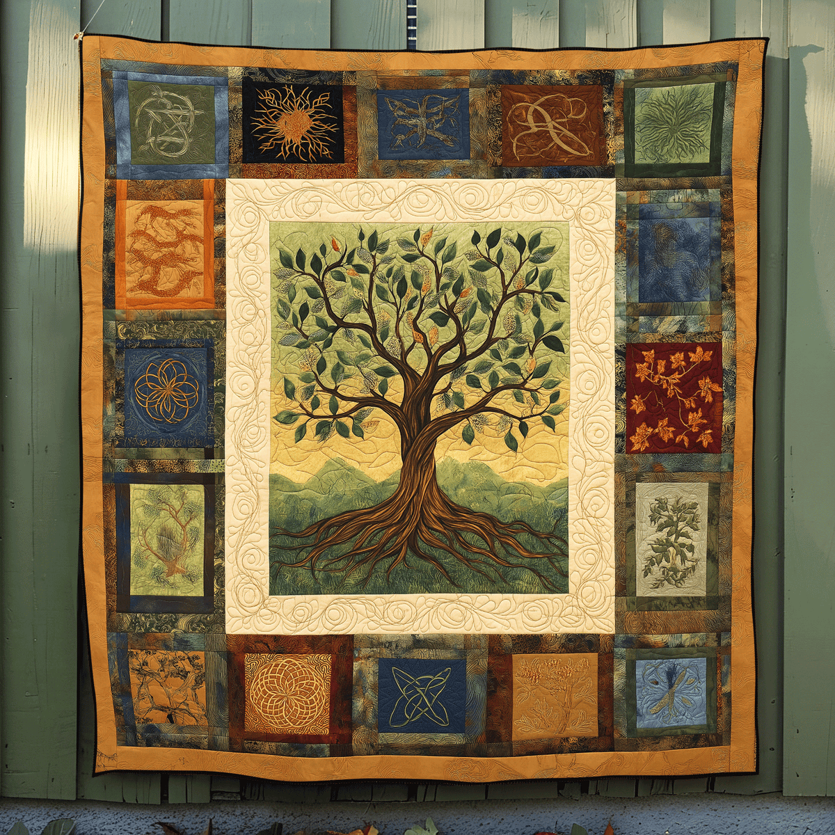Flourishing Spirit Quilted Blanket