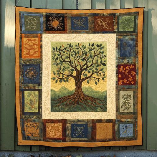 Flourishing Spirit Quilted Blanket