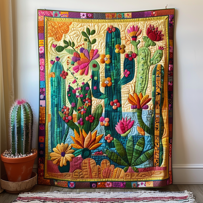 Cactus Quilted Blanket