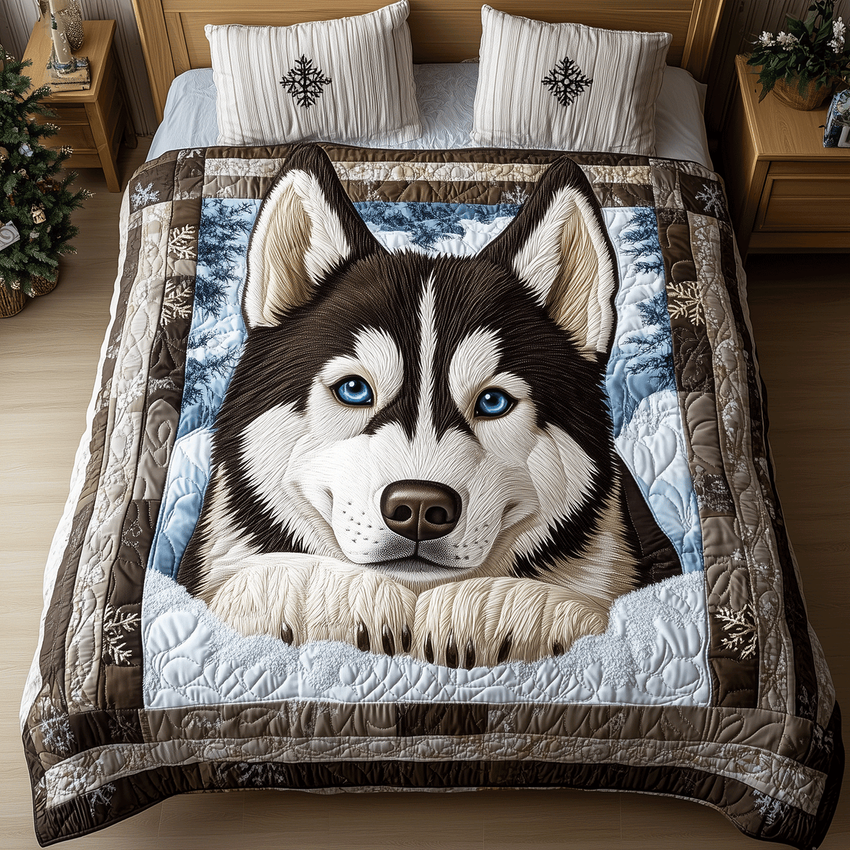 Flurry of Frost 3-Piece Quilted Bedding Set