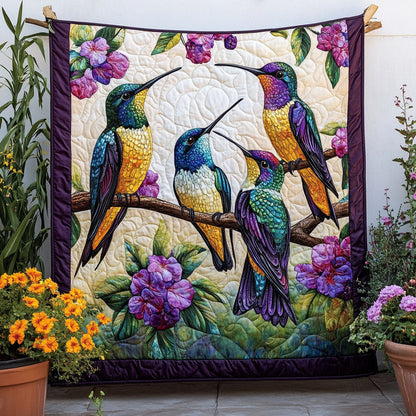 Flutter Bloom Quilted Blanket