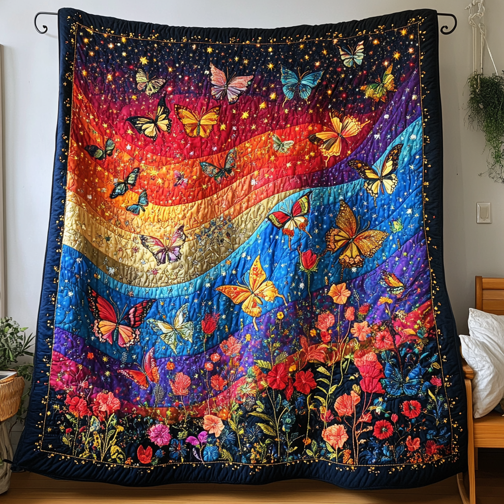 Flutter Grace Quilted Blanket