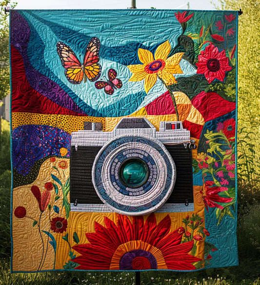 Focused Moments Quilted Blanket