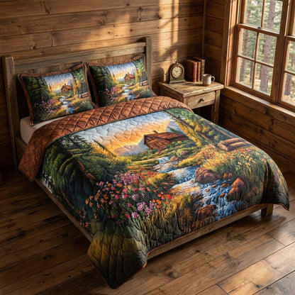 Forest Haven 3-Piece Quilted Bedding Set