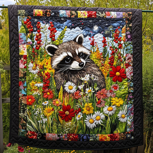 Forest Bandit Quilted Blanket
