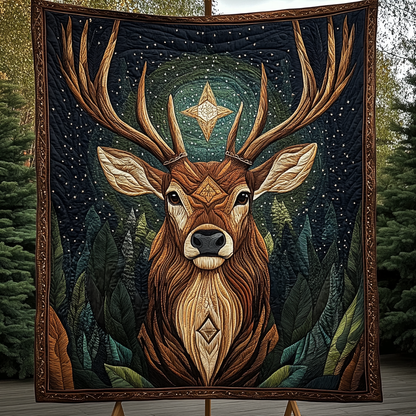 Forest Elegance Quilted Blanket