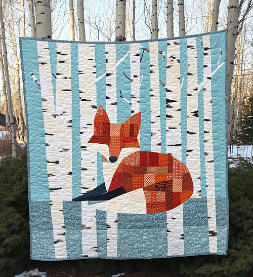 Forest Flare Quilted Blanket