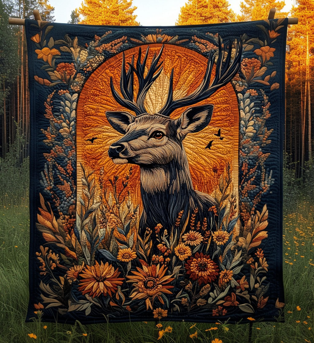 Forest Grace Quilted Blanket
