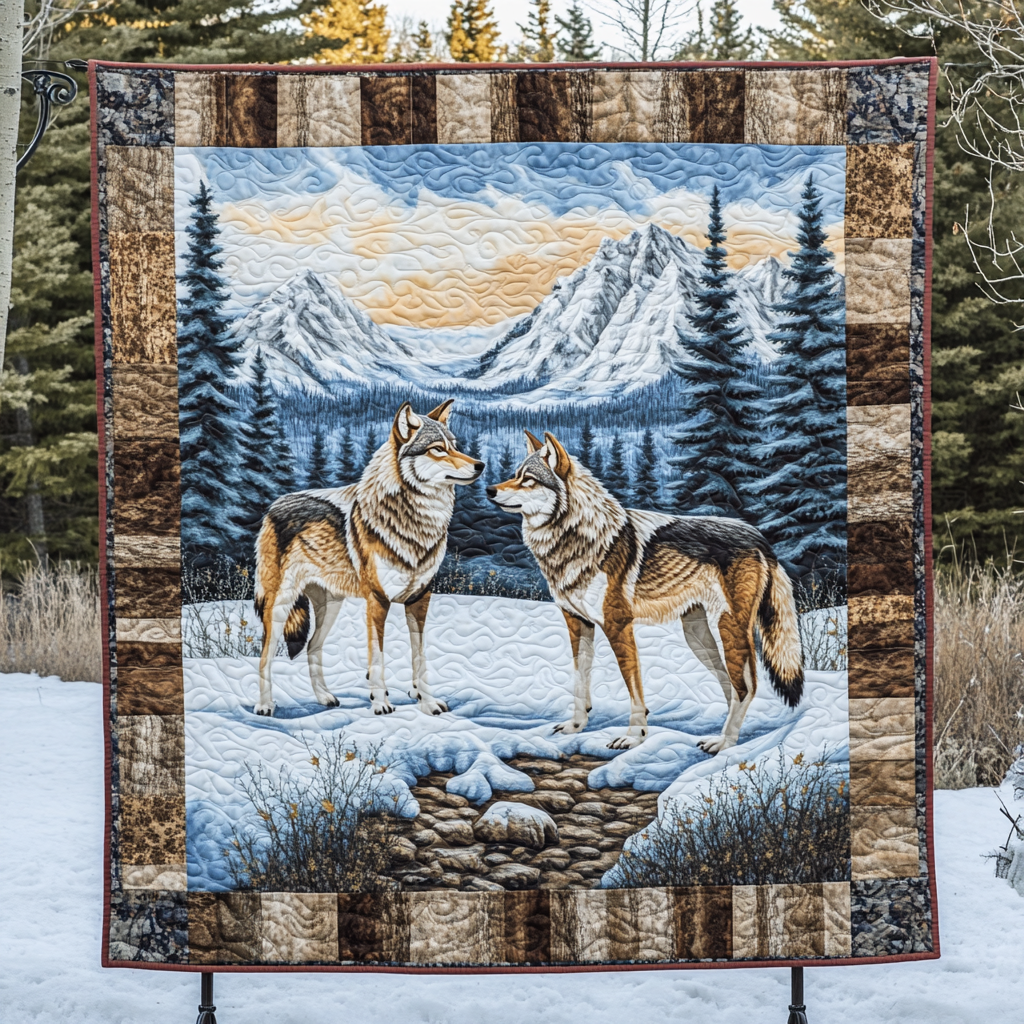 Forest Harmony Quilted Blanket
