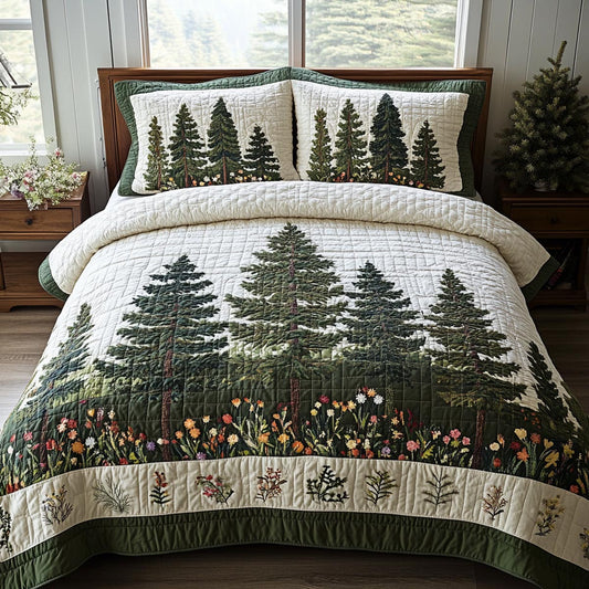 Forest Haven 3-Piece Quilted Bedding Set