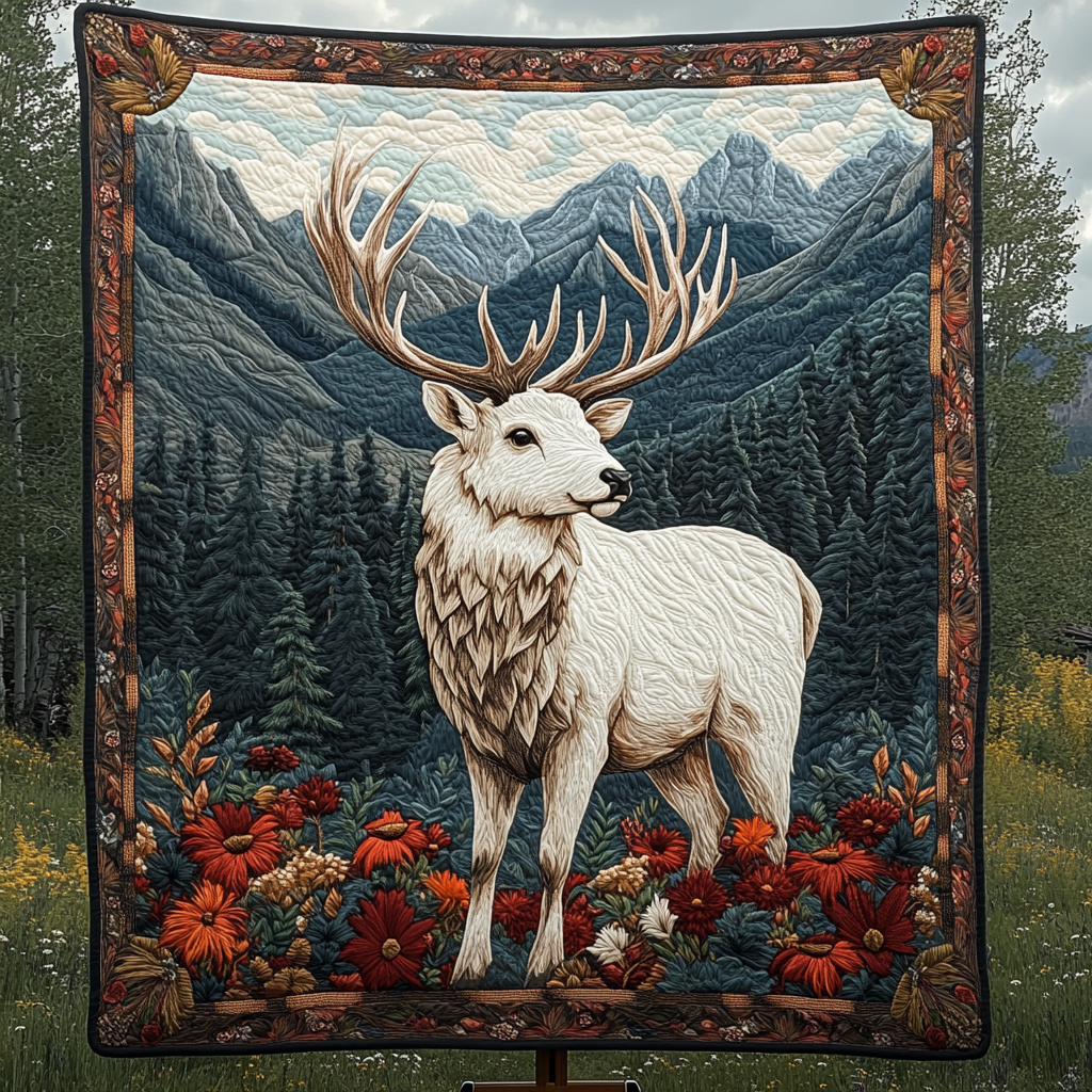 Forest Majesty Quilted Blanket