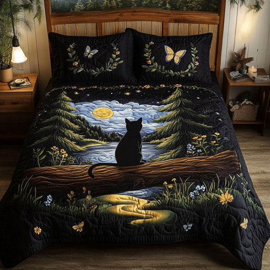 Forest Phantom 3-Piece Quilted Bedding Set